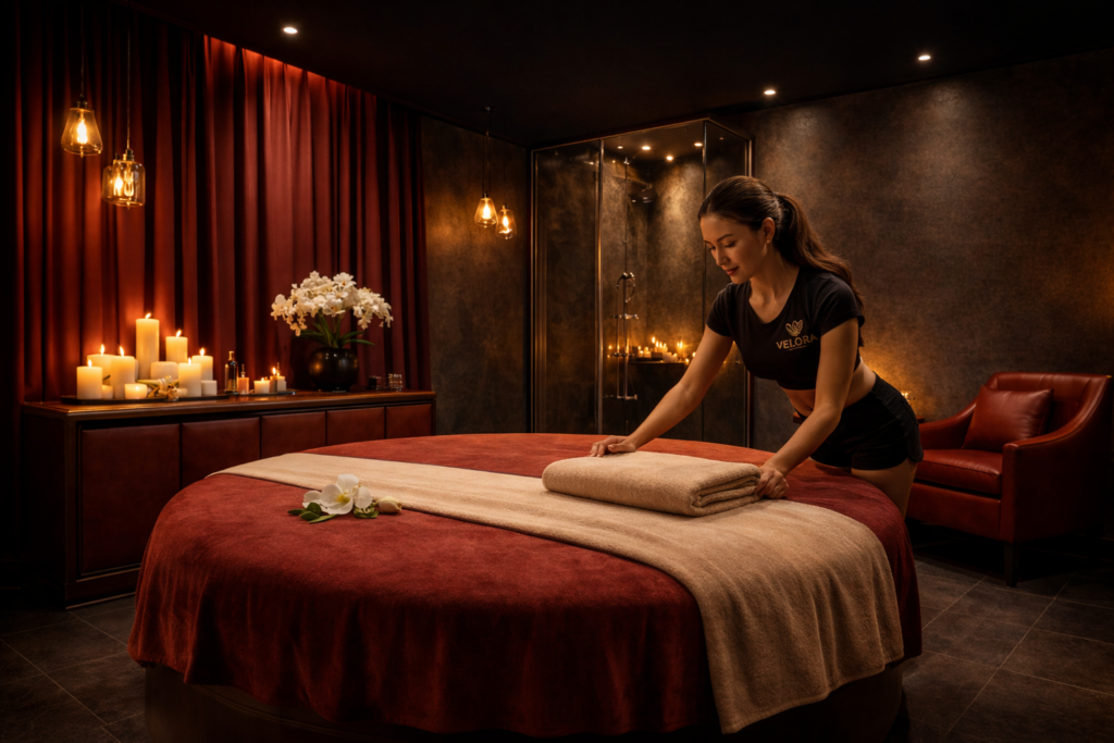 Luxury massage session at Velora Retreat Camberwell Melbourne